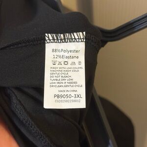 Black Women’s Leggings - PB9050 High-Stretch Polyester Blend